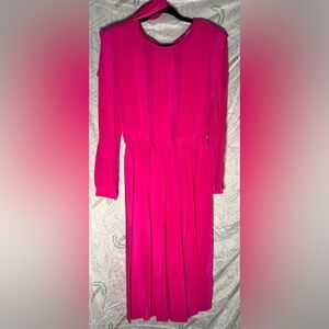 Ants House 100% silk Long Sleeve Dress